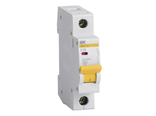 Автоматический выключатель ВА47-29 1P C 16А 4,5кА MVA20-1-016-C IEK КАРАТ Автоматический выключатель ВА47-29 1P C 16А 4,5кА MVA20-1-016-C IEK КАРАТ