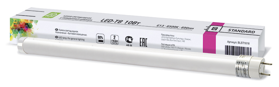 LED-T8-standard 10Вт G13 6500К