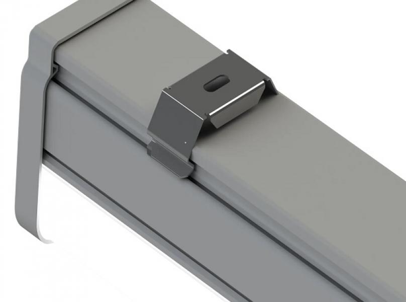 Cветильник светодиодный школьный CSVT НЕМО/NEMO-PL 70 1230х71х150 CRI91 4000 IP65  с поворотным кронштейном Natural color с решеткой. Фото 6