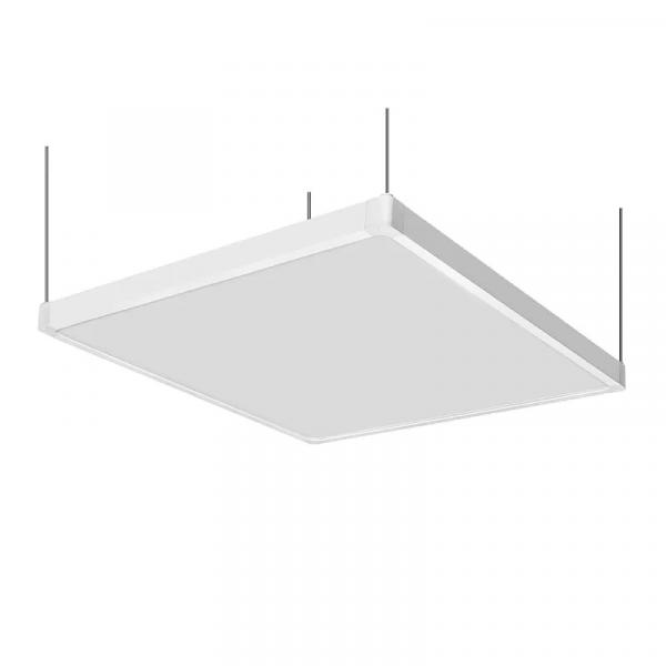 Школьный сд светильник квадрат с БАП CSVT HIGHTECH-А 38 595х595х40 CRI91 4000 opal-sand IP54 белый c БАП на 3 часа LUXDATOR Natural Color. Фото 4